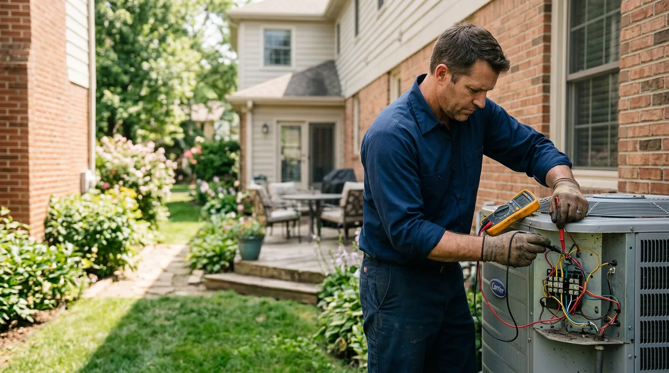 HVAC technician working near Morrisville, NC